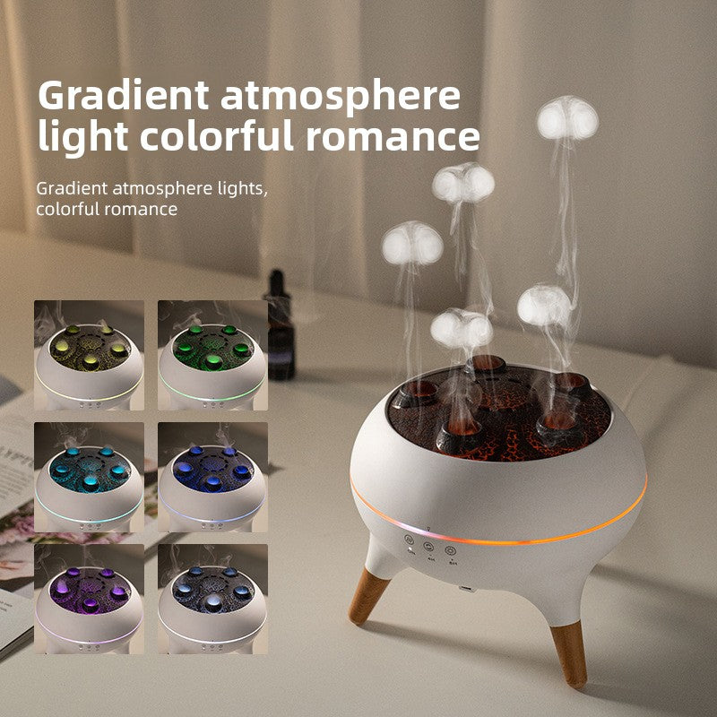 Jellyfish Ultrasonic Humidifier with Remote Control and Colorful Light